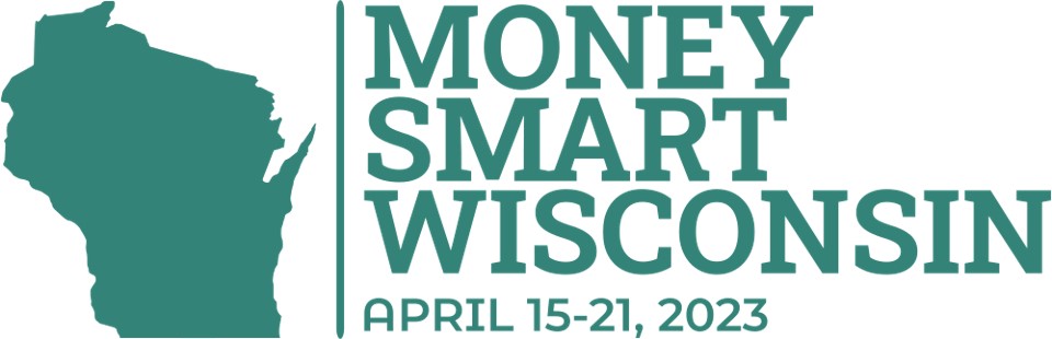 Money Smart Wisconsin, April 15-21, 2023, Green Logo Image